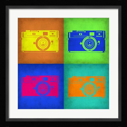 Framed Camera Pop Art 1 Print