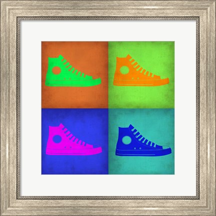 Framed Shoe Pop Art 1 Print