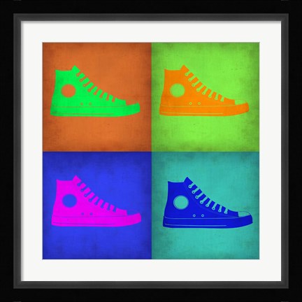 Framed Shoe Pop Art 1 Print