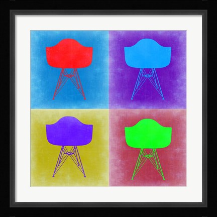 Framed Eames Chair Pop Art 3 Print