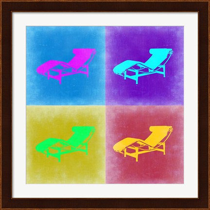 Framed Lounge Chair Pop Art 2 Print