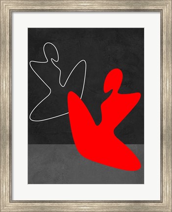 Framed Red Girl 1 Print