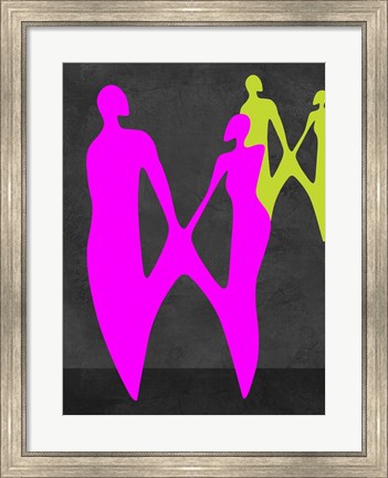 Framed Purple Couple Print