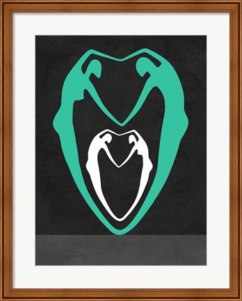 Framed Green heart Print