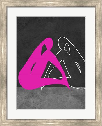 Framed Purple Woman Print