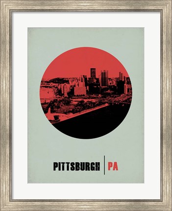 Framed Pittsburgh Circle 2 Print