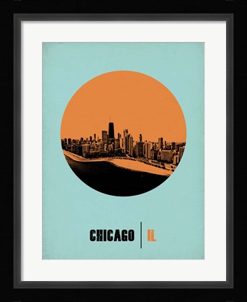 Framed Chicago Circle 1 Print