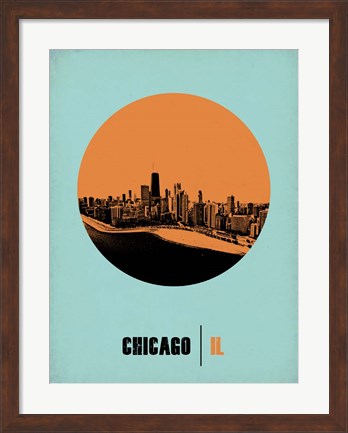 Framed Chicago Circle 1 Print