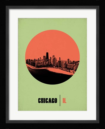 Framed Chicago Circle 2 Print