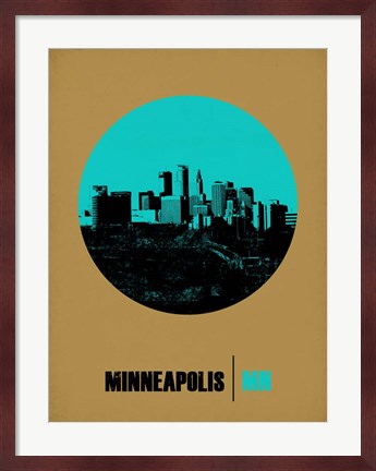Framed Minneapolis Circle 1 Print