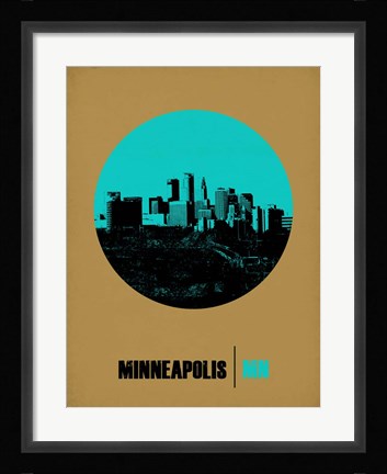 Framed Minneapolis Circle 1 Print