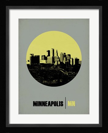 Framed Minneapolis Circle 2 Print