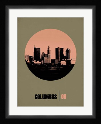 Framed Columbus Circle 1 Print