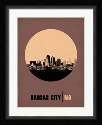 Framed Kansas City Circle 2 Print