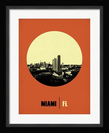 Framed Miami Circle 2 Print