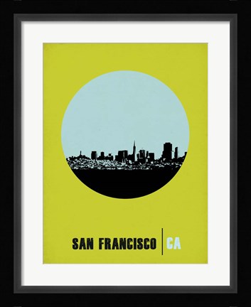 Framed San Francisco Circle 2 Print