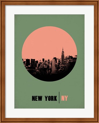 Framed New York Circle 1 Print