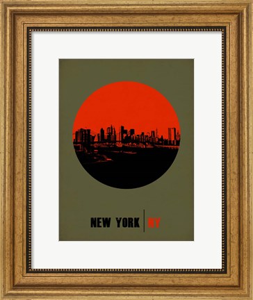 Framed New York Circle 3 Print