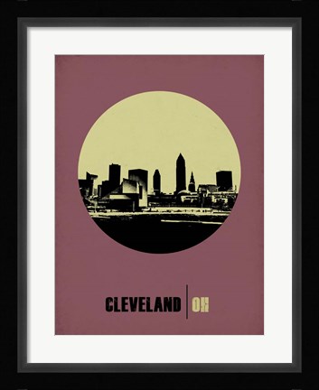 Framed Cleveland Circle 1 Print