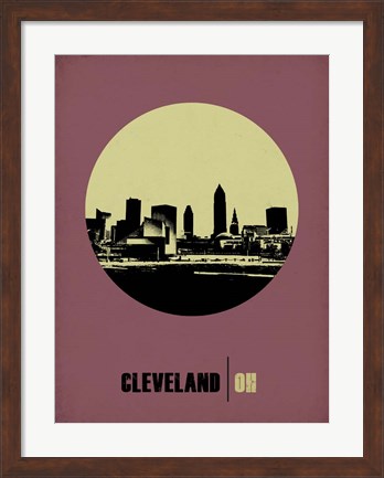Framed Cleveland Circle 1 Print
