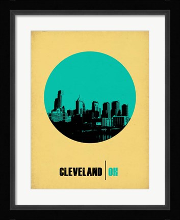 Framed Cleveland Circle 2 Print