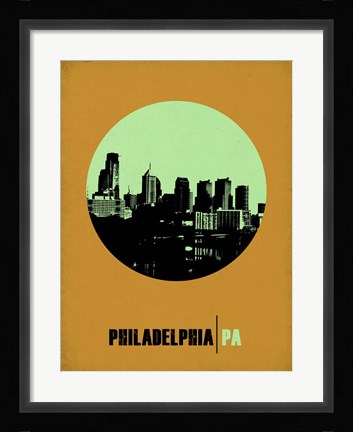 Framed Philadelphia Circle 1 Print