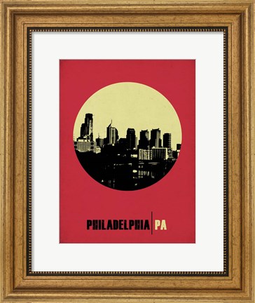 Framed Philadelphia Circle 2 Print