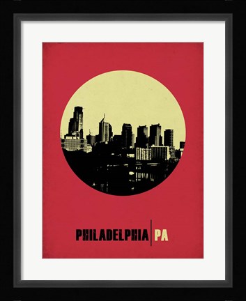 Framed Philadelphia Circle 2 Print