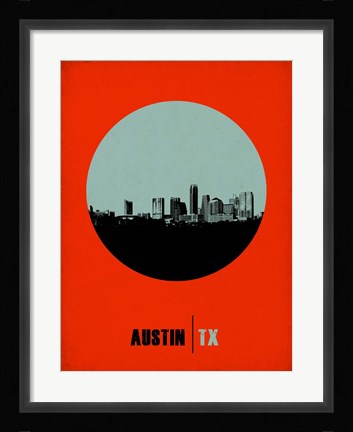 Framed Austin Circle 2 Print