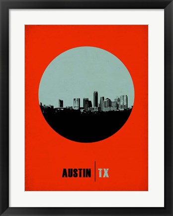 Framed Austin Circle 2 Print