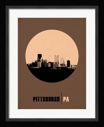Framed Pittsburgh Circle 2 Print