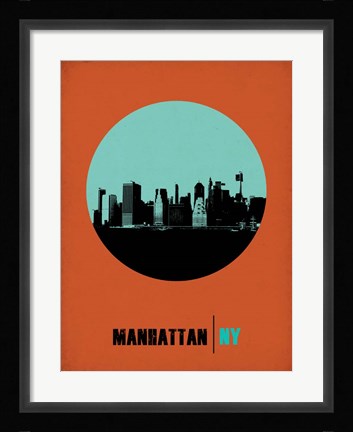 Framed Manhattan Circle 1 Print