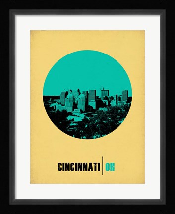 Framed Cincinnati Circle 2 Print