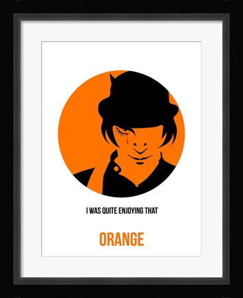 Framed Orange 1 Print