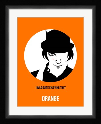 Framed Orange 2 Print