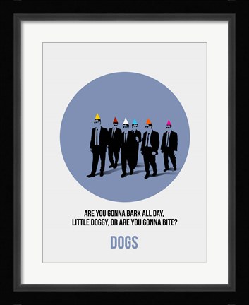 Framed Dogs 1 Print