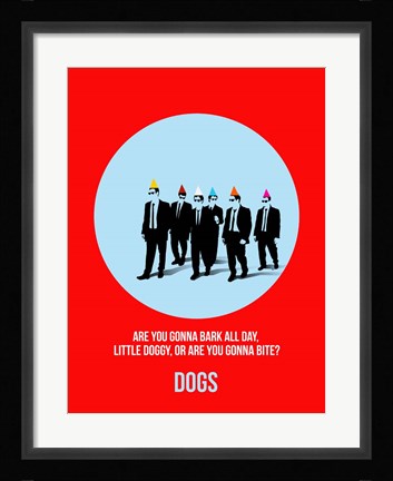 Framed Dogs 2 Print