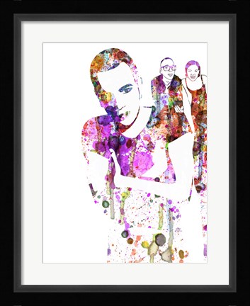 Framed Trainspotting Watercolor 1 Print