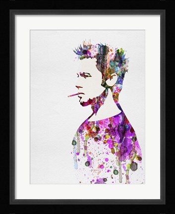 Framed Fight Club Watercolor Print