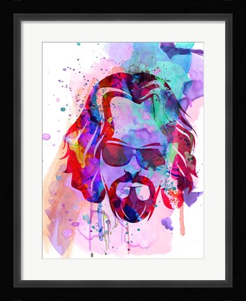 Framed Dude Watercolor Print