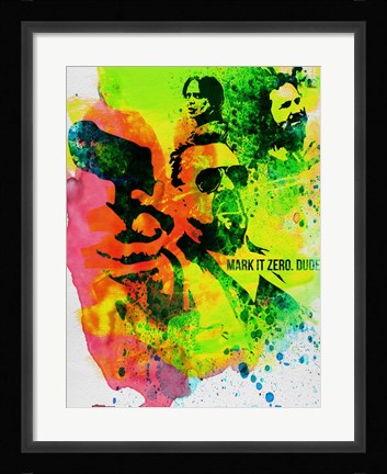 Framed Walter Watercolor Print