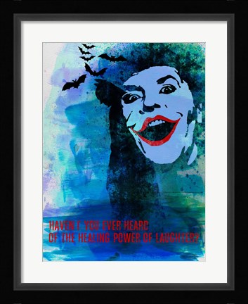 Framed Laughter Watercolor Print
