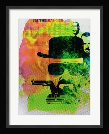 Framed Heisenberg Watercolor Print