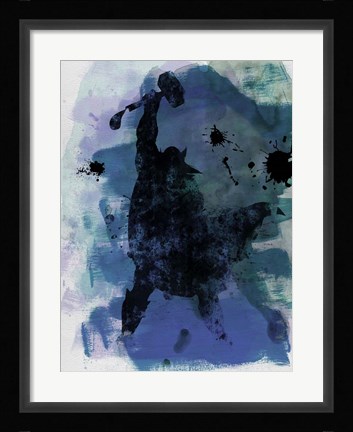 Framed Thor Watercolor Print