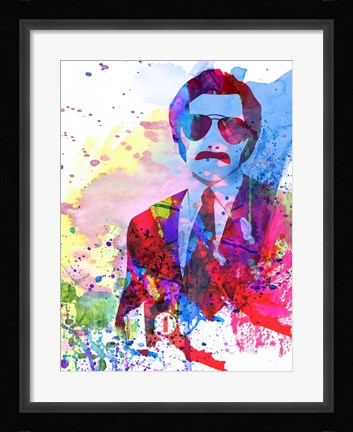 Framed Anchorman Watercolor 2 Print