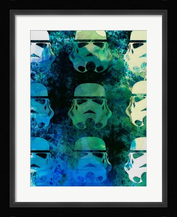 Framed Star Warriors Watercolor 1 Print