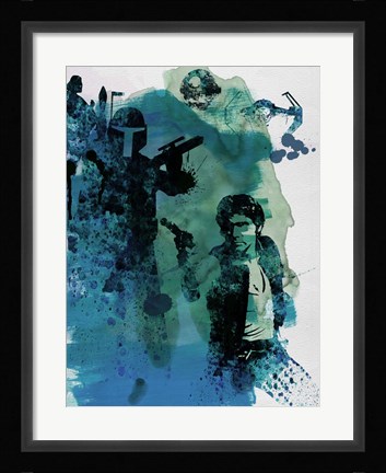 Framed Star Warriors Watercolor 2 Print