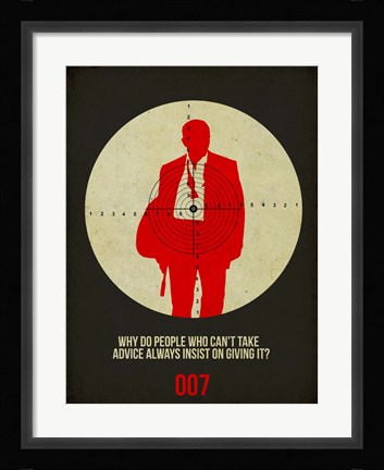 Framed James Black Print