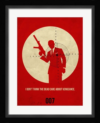 Framed James Red 1 Print