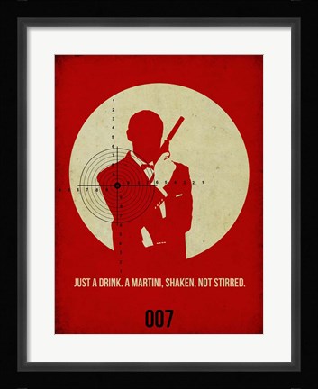 Framed James Red 4 Print